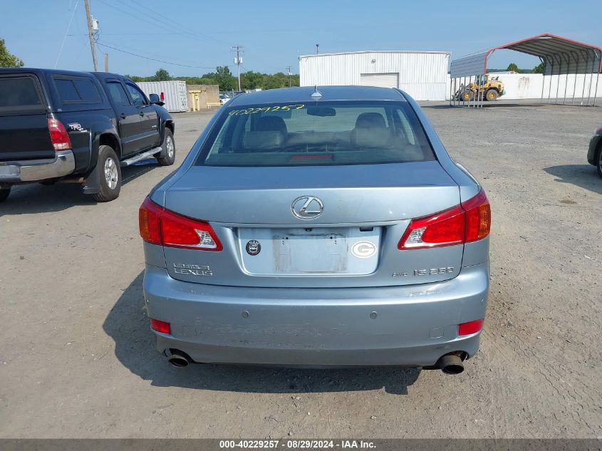 2009 Lexus Is 250 VIN: JTHCK262592030252 Lot: 40229257