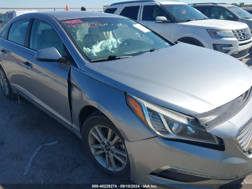 2015 Hyundai Sonata Se VIN: 5NPE24AF1FH180904 Lot: 40229274