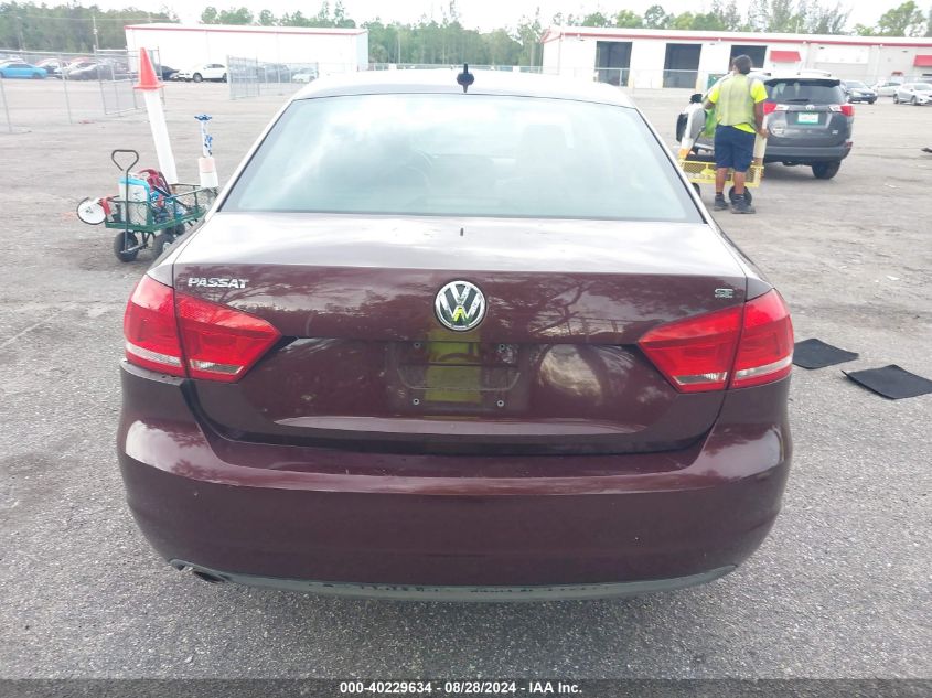 2013 Volkswagen Passat 2.5L Se VIN: 1VWBP7A38DC107997 Lot: 40229634