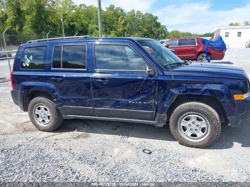 2016 Jeep Patriot Sport VIN: 1C4NJRBB5GD597526 Lot: 40229716