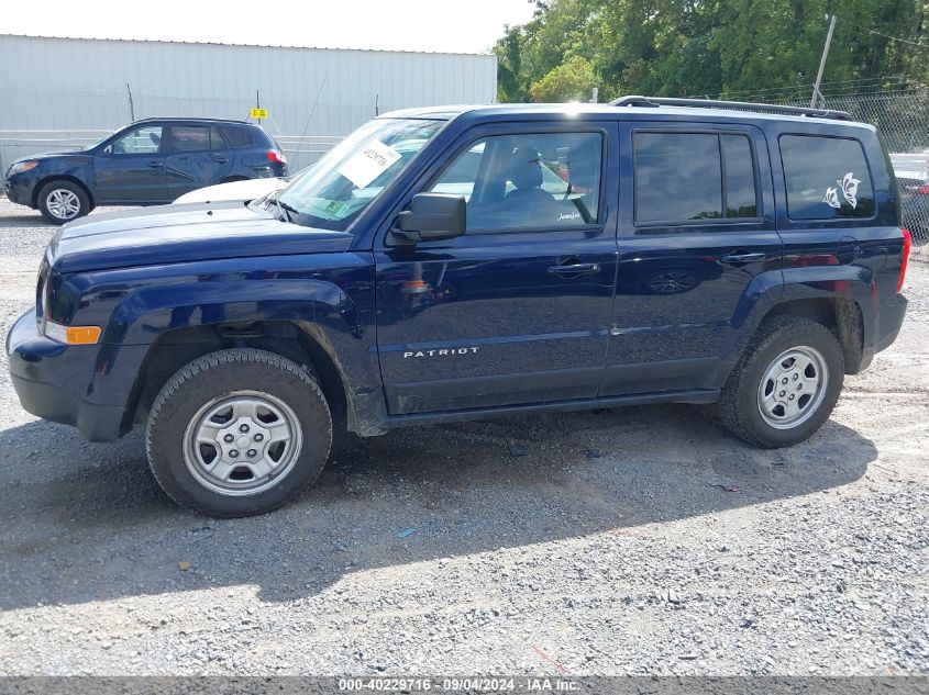 2016 Jeep Patriot Sport VIN: 1C4NJRBB5GD597526 Lot: 40229716