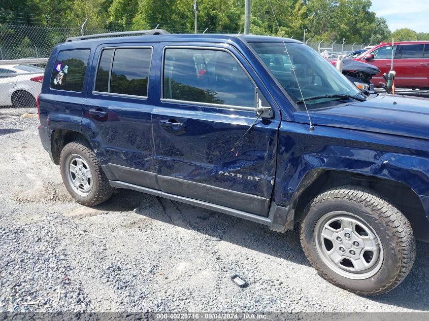 2016 Jeep Patriot Sport VIN: 1C4NJRBB5GD597526 Lot: 40229716