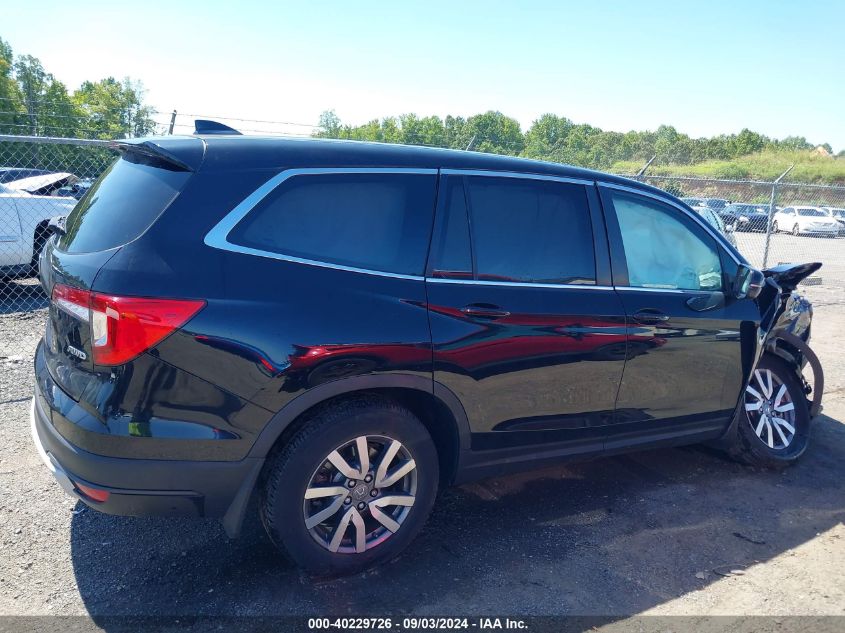 2021 Honda Pilot Awd Ex-L VIN: 5FNYF6H55MB012656 Lot: 40229726