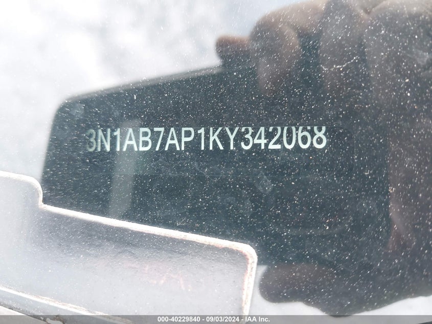 VIN 3N1AB7AP1KY342068 2019 NISSAN SENTRA SR