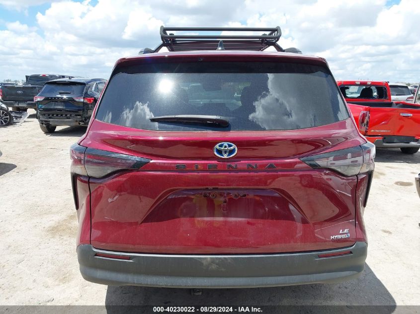 2023 Toyota Sienna Le VIN: 5TDKRKEC0PS143695 Lot: 40230022