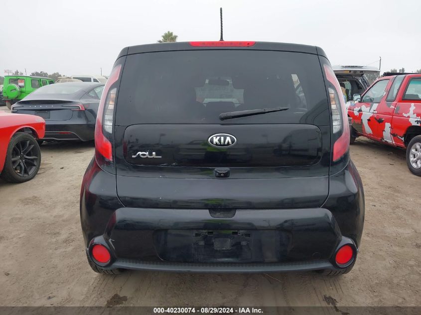 2016 Kia Soul + VIN: KNDJP3A55G7830891 Lot: 40230074