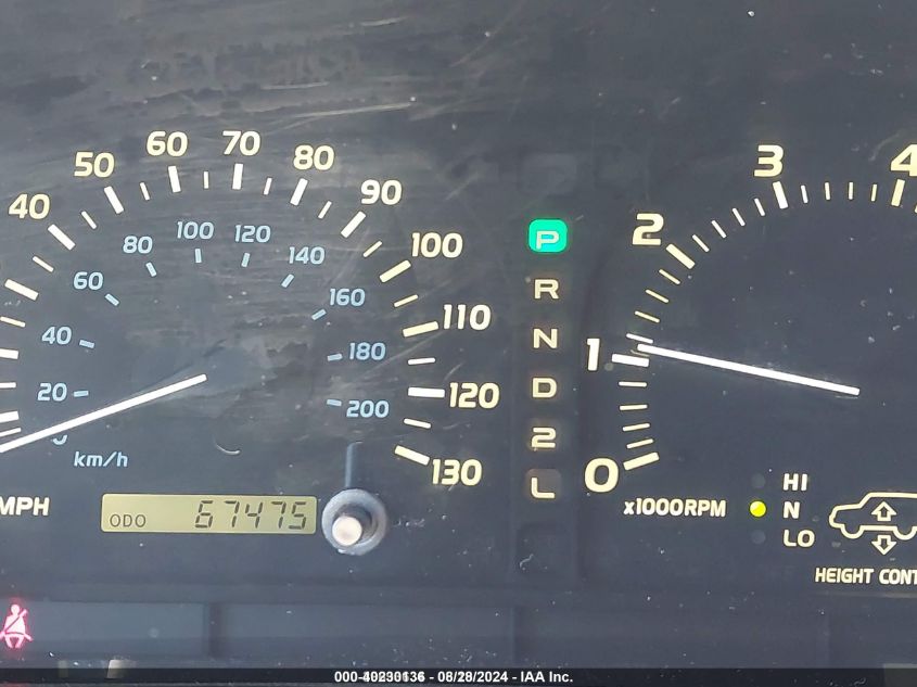 2000 Lexus Lx 470 VIN: JT6HT00W5Y0107207 Lot: 40230136