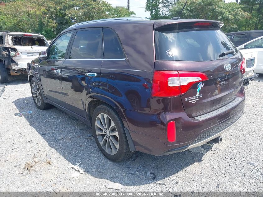 2015 Kia Sorento Sx V6 VIN: 5XYKW4A72FG579442 Lot: 40230280