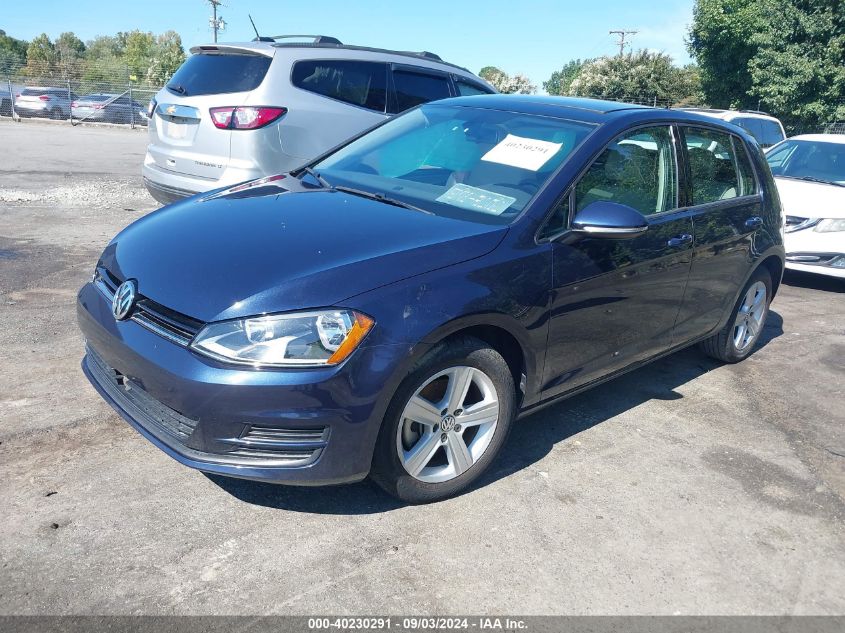 2017 Volkswagen Golf Tsi S 4-Door/Tsi Se 4-Door/Tsi Sel 4-Door/Tsi Wolfsburg Edition 4-Door VIN: 3VW217AU3HM056021 Lot: 40230291