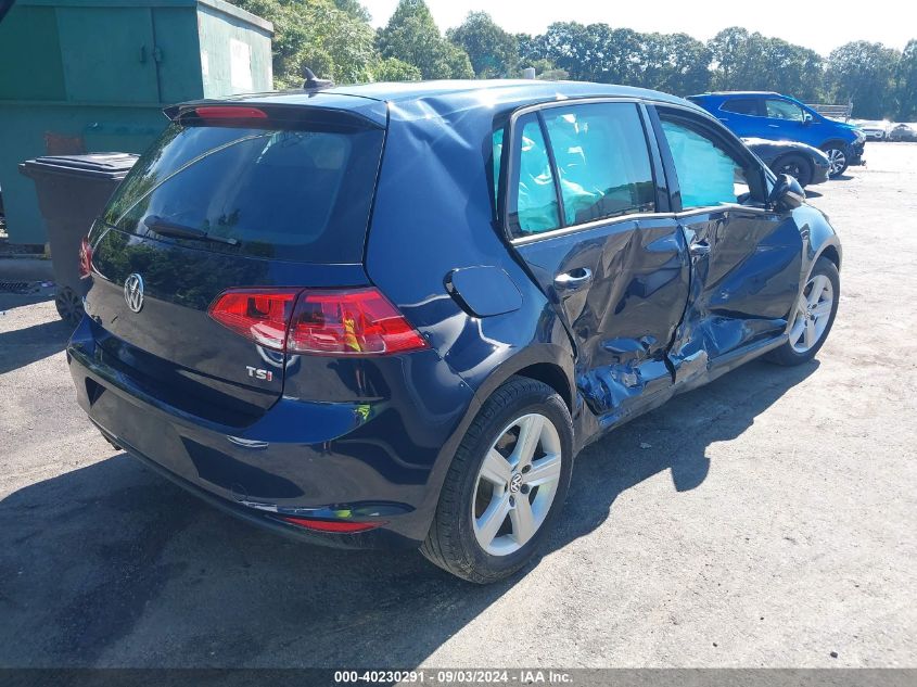 2017 Volkswagen Golf Tsi S 4-Door/Tsi Se 4-Door/Tsi Sel 4-Door/Tsi Wolfsburg Edition 4-Door VIN: 3VW217AU3HM056021 Lot: 40230291