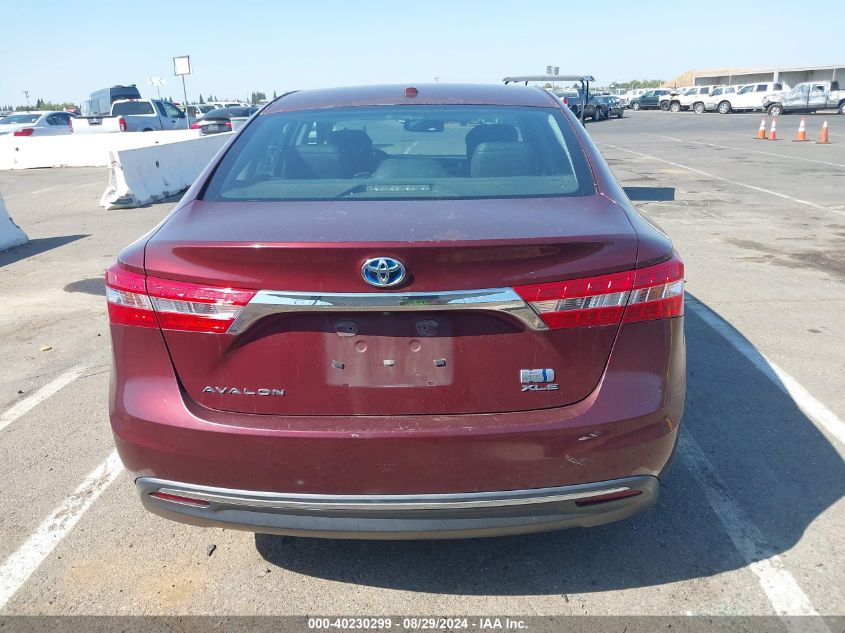 2013 Toyota Avalon Hybrid Xle Touring VIN: 4T1BD1EB8DU011769 Lot: 40230299