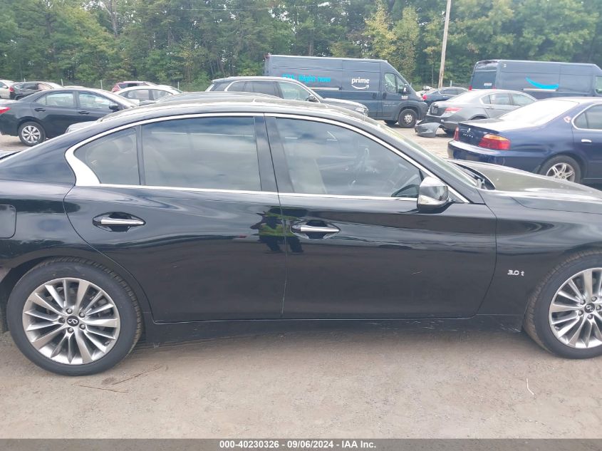 2019 Infiniti Q50 3.0T Luxe VIN: JN1EV7AR1KM593699 Lot: 40230326