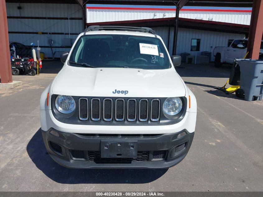 2018 Jeep Renegade Sport 4X4 VIN: ZACCJBAH6JPG69332 Lot: 40230428