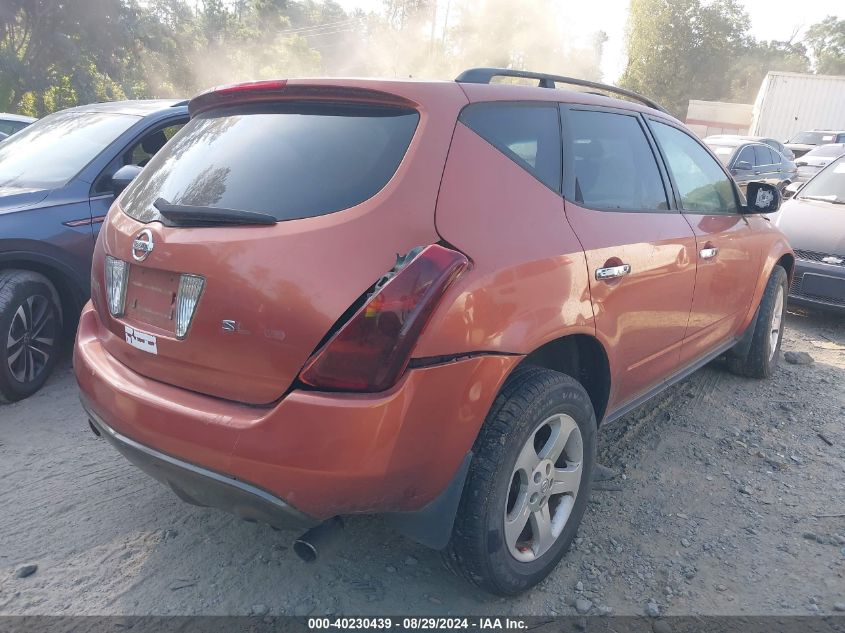 2003 Nissan Murano Sl VIN: JN8AZ08W53W234529 Lot: 40230439