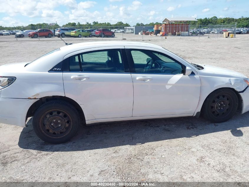 2014 Chrysler 200 Lx VIN: 1C3CCBAB0EN125059 Lot: 40230480