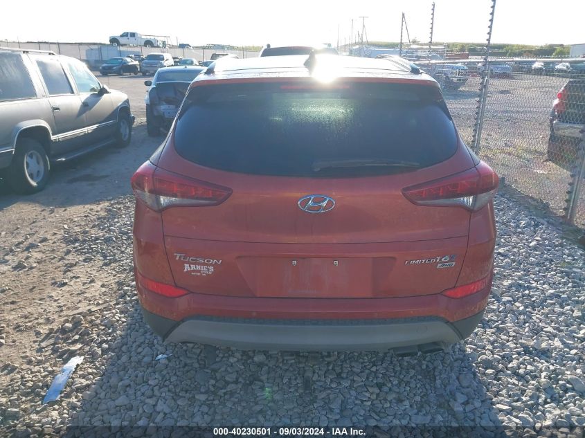 2018 Hyundai Tucson Limited VIN: KM8J3CA23JU608663 Lot: 40230501