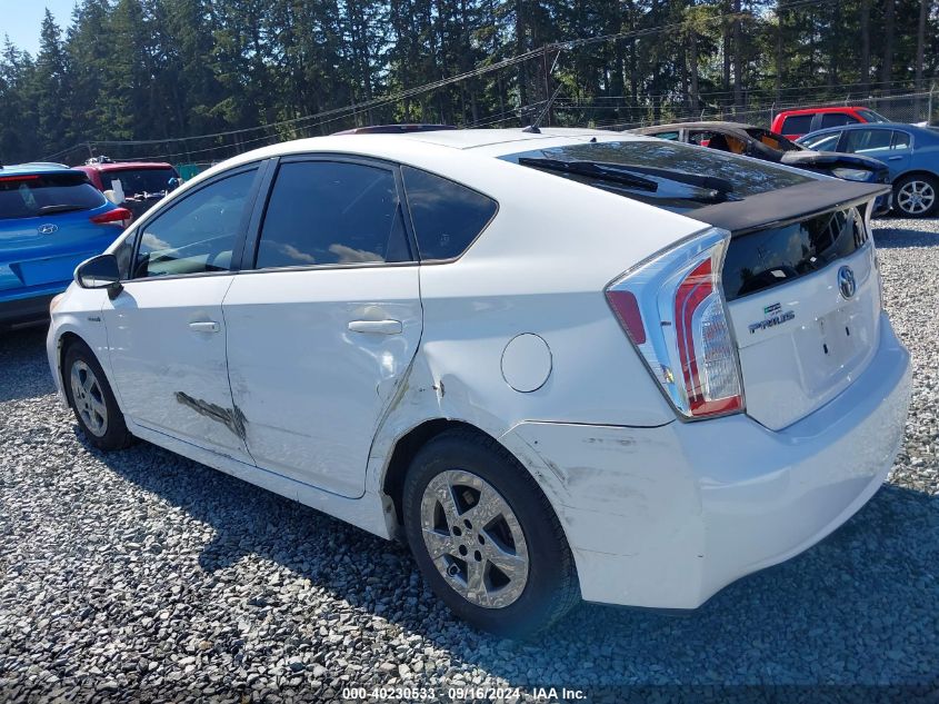 2013 Toyota Prius Two VIN: JTDKN3DU5D5590309 Lot: 40230533