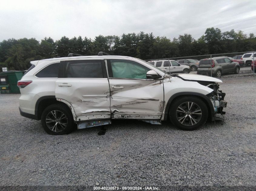 2016 Toyota Highlander Xle V6 VIN: 5TDKKRFH9GS175388 Lot: 40230573