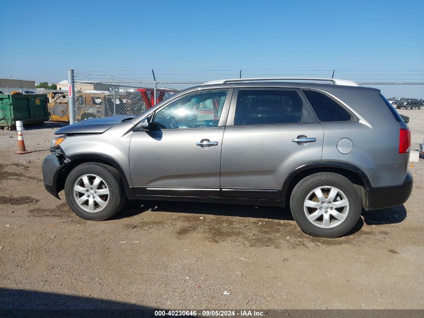 2013 Kia Sorento Lx V6 VIN: 5XYKT4A20DG423393 Lot: 40230646