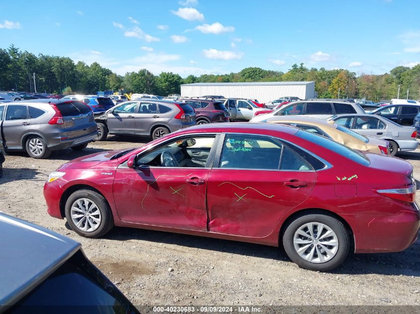 2016 Toyota Camry Hybrid Le VIN: 4T1BD1FK8GU180323 Lot: 40230683