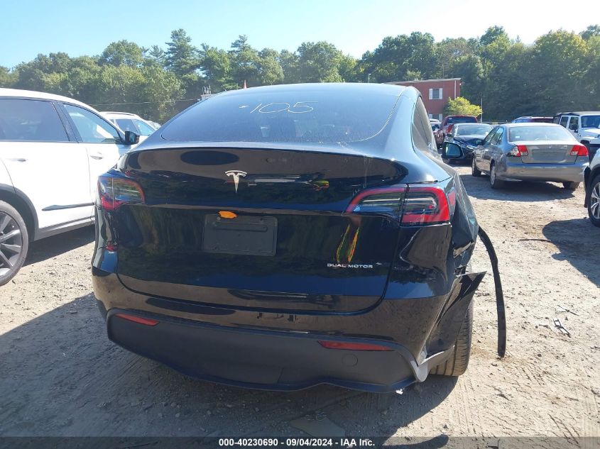 2023 Tesla Model Y Awd/Long Range Dual Motor All-Wheel Drive VIN: 7SAYGDEE5PF753712 Lot: 40230690