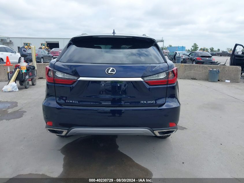 2022 Lexus Rx 350 VIN: 2T2HZMAA2NC250386 Lot: 40230729