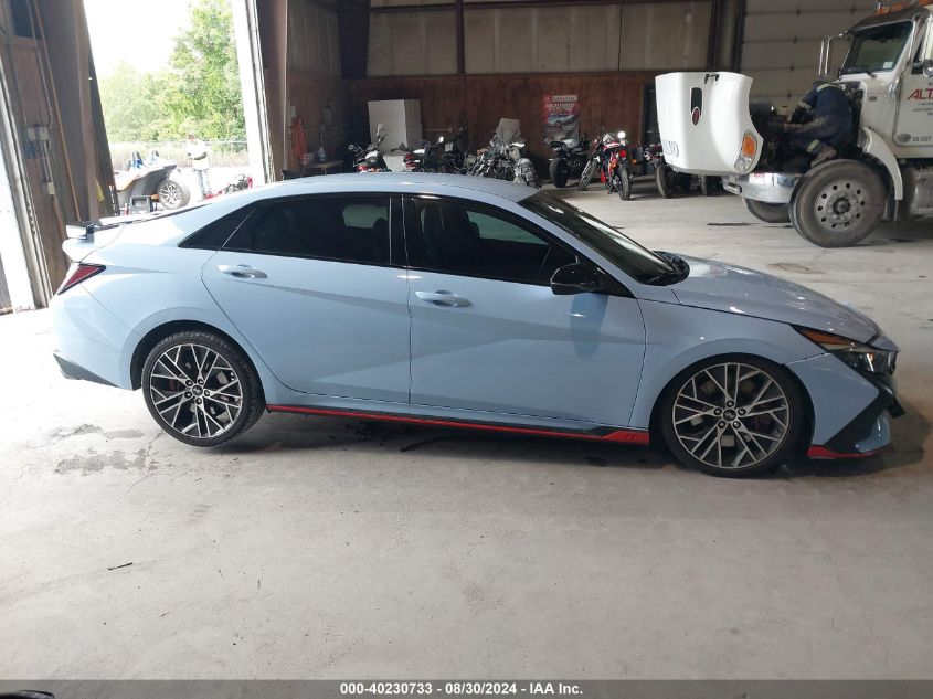 2022 Hyundai Elantra N VIN: KMHLW4AK6NU001569 Lot: 40230733