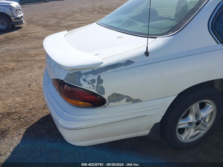 1998 Pontiac Bonneville Se VIN: 1G2HX52KXW4205454 Lot: 40230793