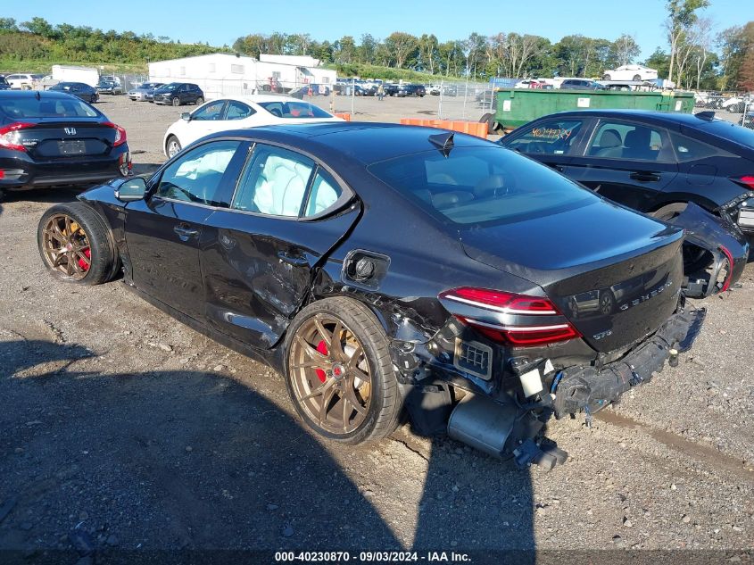 2023 Genesis G70 3.3T Awd VIN: KMTG54TE6PU119593 Lot: 40230870