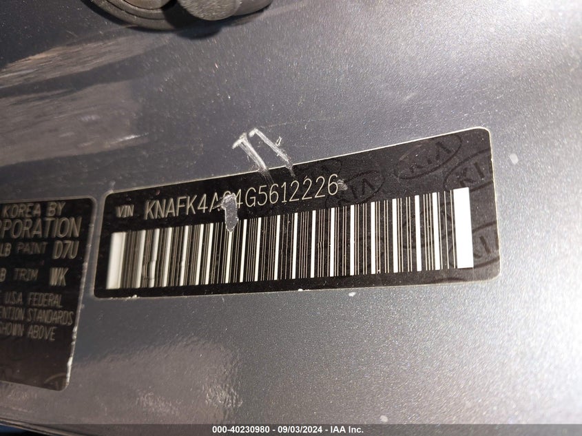 2016 KIA FORTE LX - KNAFK4A64G5612226