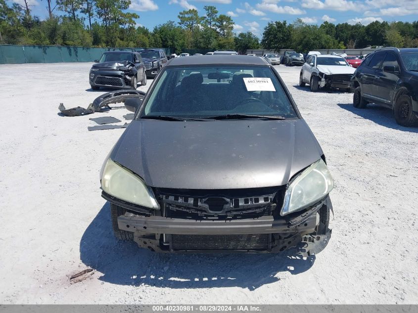 2005 Honda Civic Lx VIN: 2HGES165X5H589636 Lot: 40230981