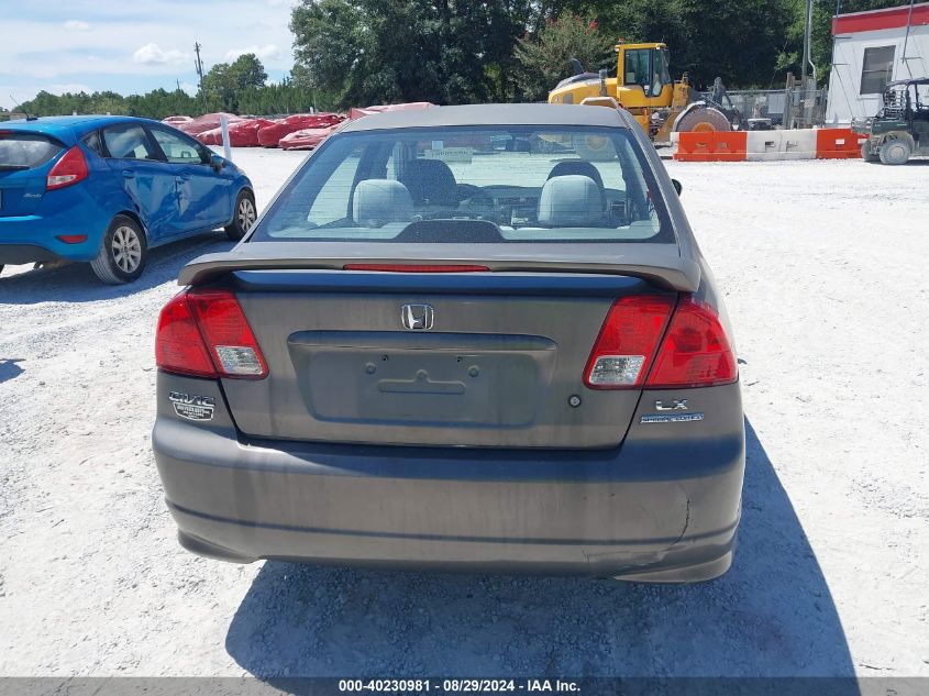 2005 Honda Civic Lx VIN: 2HGES165X5H589636 Lot: 40230981