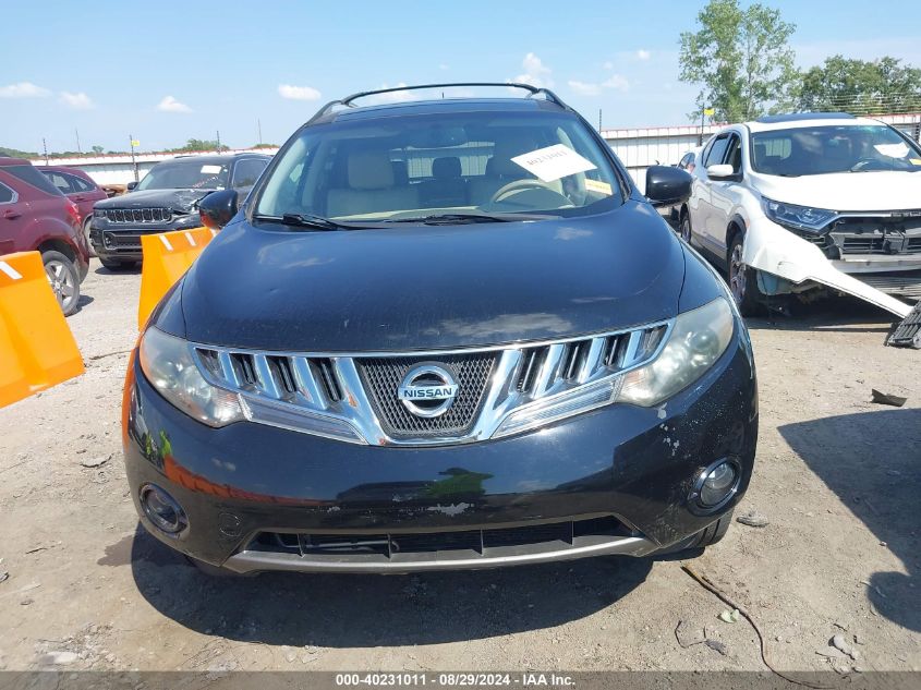 2009 Nissan Murano Sl VIN: JN8AZ18U19W106785 Lot: 40231011