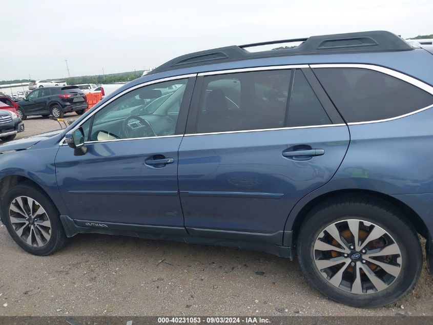 2016 Subaru Outback 2.5I Limited VIN: 4S4BSANC6G3321654 Lot: 40231053