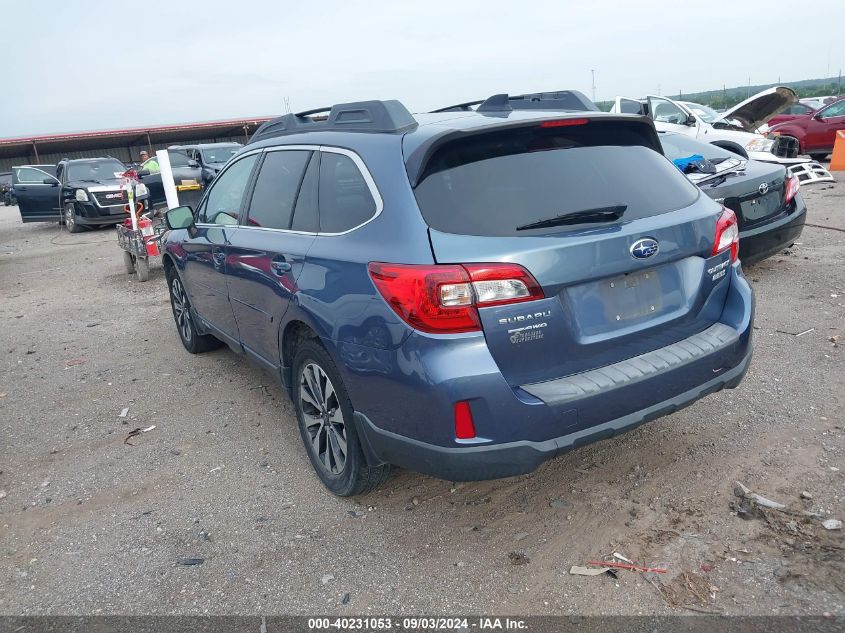 2016 Subaru Outback 2.5I Limited VIN: 4S4BSANC6G3321654 Lot: 40231053