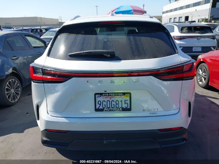 2024 Lexus Nx 350 VIN: JTJAGCEZ4R5006437 Lot: 40231067