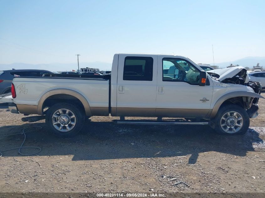 2014 Ford F-250 Lariat VIN: 1FT7W2BT1EEA85540 Lot: 40231114