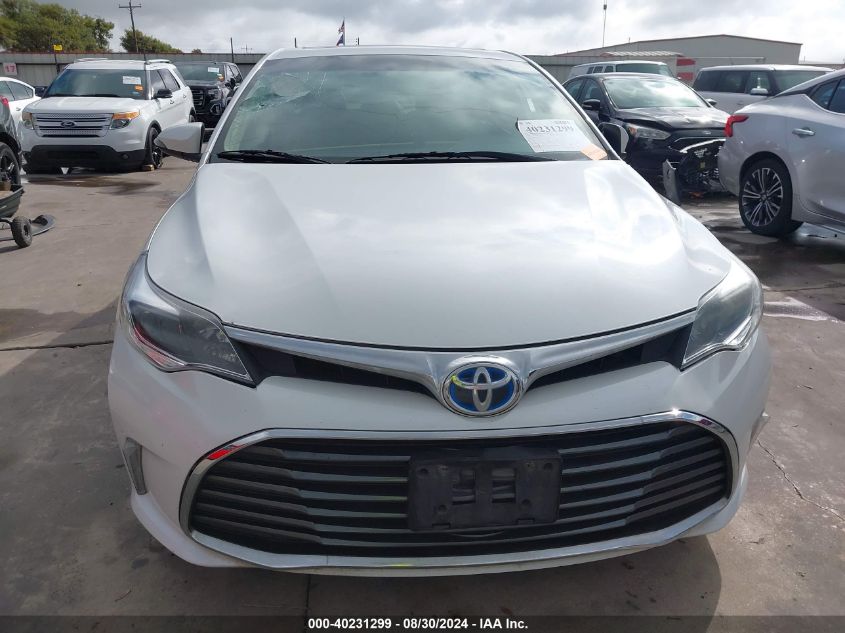 2016 Toyota Avalon Hybrid Xle Premium VIN: 4T1BD1EB3GU054629 Lot: 40231299