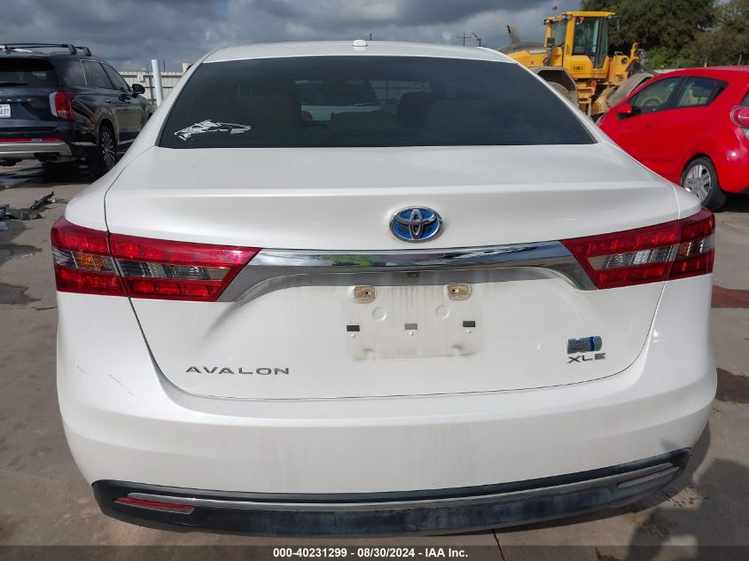 2016 Toyota Avalon Hybrid Xle Premium VIN: 4T1BD1EB3GU054629 Lot: 40231299