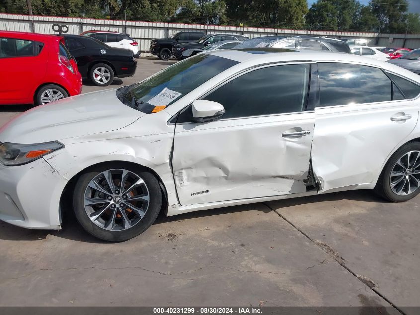 2016 Toyota Avalon Hybrid Xle Premium VIN: 4T1BD1EB3GU054629 Lot: 40231299