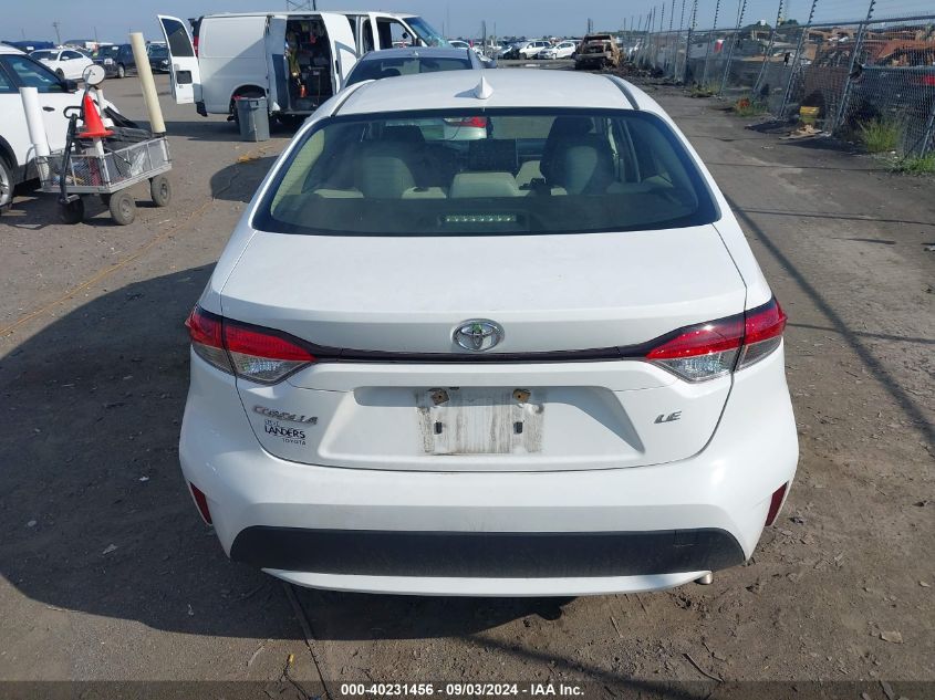 2021 Toyota Corolla Le VIN: JTDEPMAE2MJ156138 Lot: 40231456