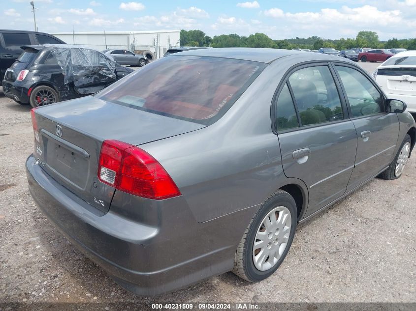 2004 Honda Civic Lx VIN: 2HGES16564H610836 Lot: 40231509