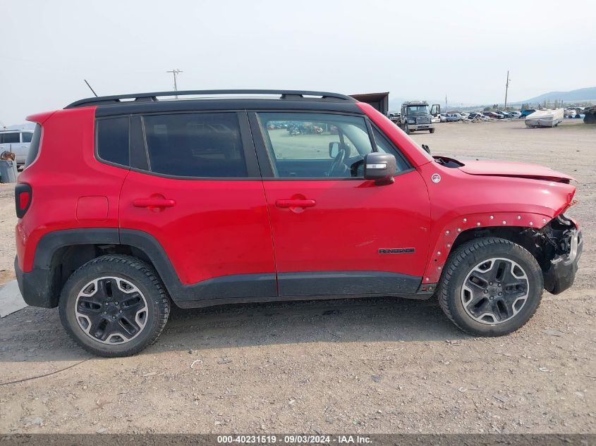 2016 Jeep Renegade Trailhawk VIN: ZACCJBCT7GPC85554 Lot: 40231519