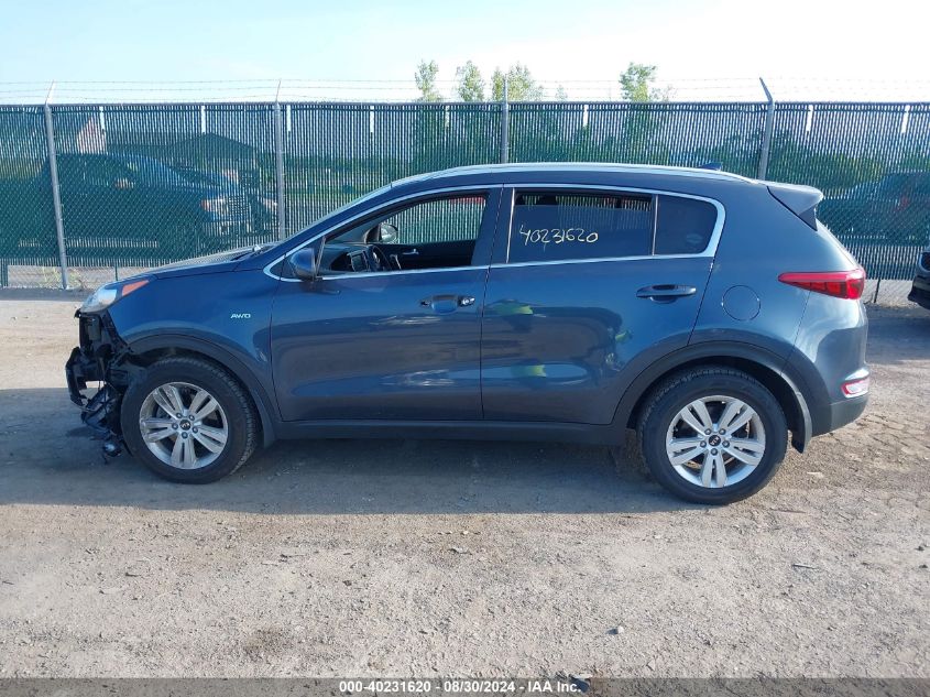 2017 Kia Sportage Lx VIN: KNDPMCACXH7180314 Lot: 40231620