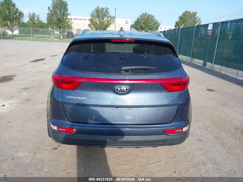 2017 Kia Sportage Lx VIN: KNDPMCACXH7180314 Lot: 40231620