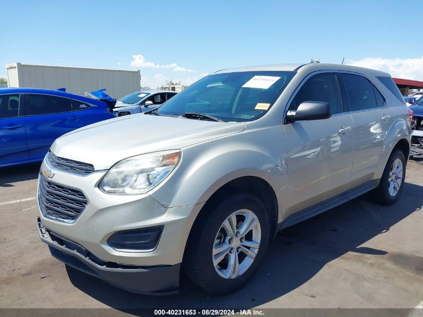 2016 CHEVROLET EQUINOX LS - 2GNALBEK2G1176216