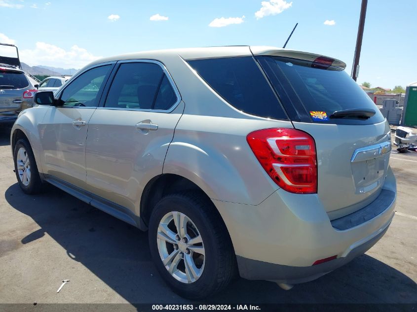 2016 CHEVROLET EQUINOX LS - 2GNALBEK2G1176216