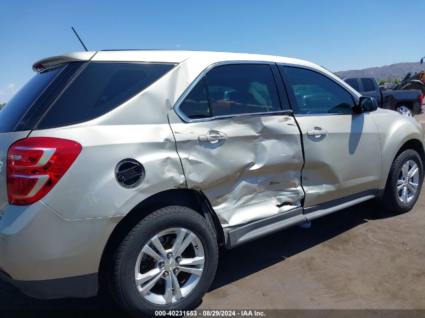 2016 CHEVROLET EQUINOX LS - 2GNALBEK2G1176216