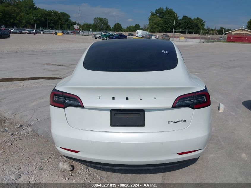 2021 Tesla Model 3 Long Range Dual Motor All-Wheel Drive VIN: 5YJ3E1EB6MF855999 Lot: 40231839