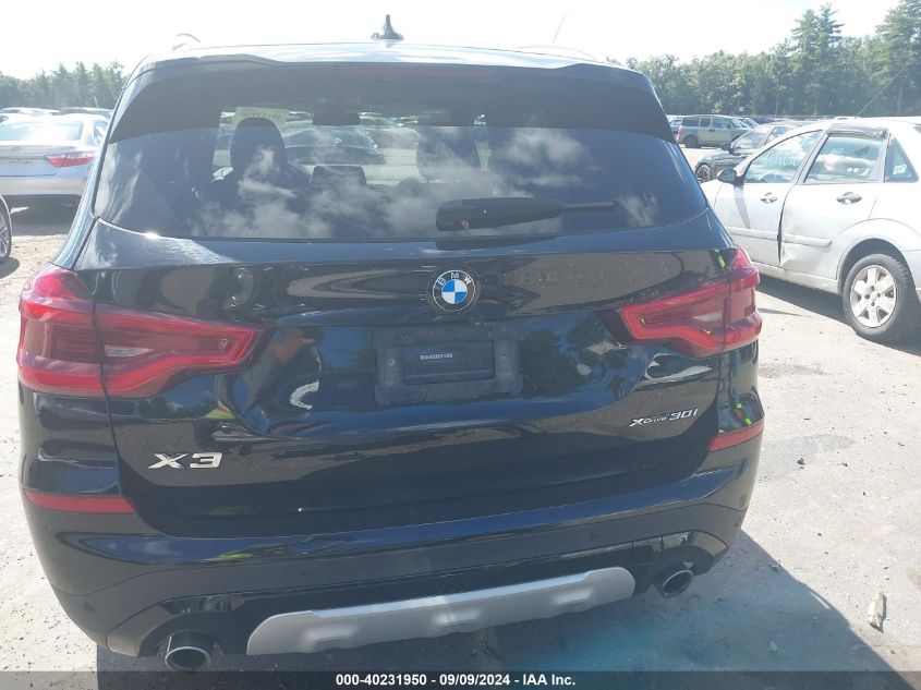 2021 BMW X3 xDrive30I VIN: 5UXTY5C03M9E77913 Lot: 40231950